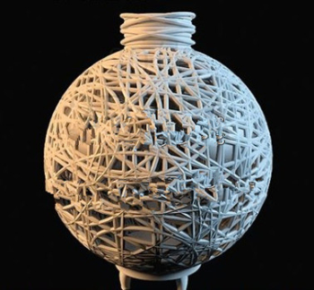 Adornos de bolas de paja modelos 3d