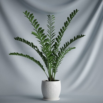 Modelo 3d de la maceta en interiores