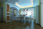 De estilo rstico restaurante modelo 3d