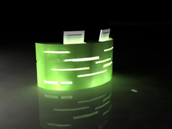 Frente modelo 3d gabinete