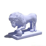 Leones de piedra modelo 3d