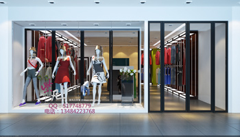 Amplias y luminosas, las mujeres con estilo de tienda de ropa