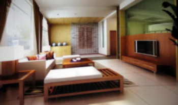 Chino de madera muebles de la sala de estar 3D modelo