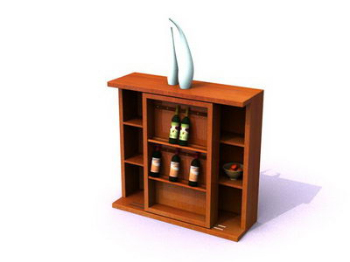 Gabinete de madera slida guarnicin