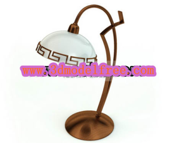 Antiguos de metal lmpara de escritorio de modelos 3D