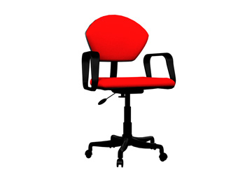 Moda rojo silla giratoria