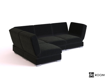 Saln modelo 3D sof