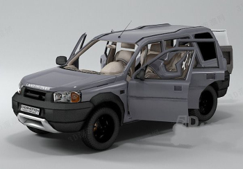 Modelo de vehculo utilitario deportivo gris plata