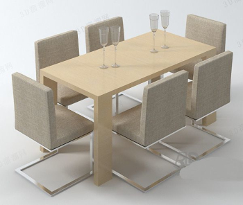 Mesas de estilo casual y combinacin sillas