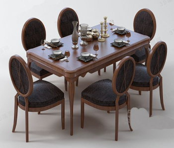 Corteza de comedor modelo de combinacin de mesa europea