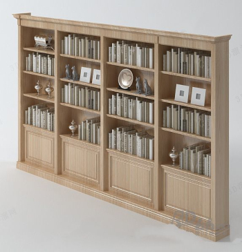Modelo de estantera de madera maciza