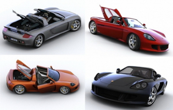 Porsche modelo 3D roadster