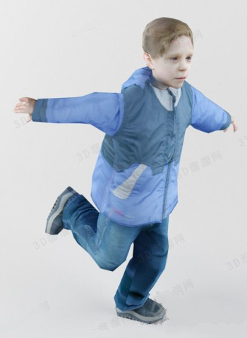 niños saltando modelo
