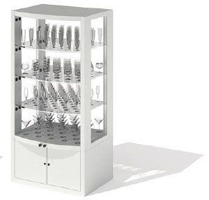 Modelos 3D de estante de la joyera