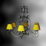 Estilo pastoral candelabros trenzados modelos 3D
