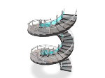 Escalera de caracol moderno