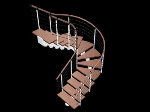Escalera de caracol moderno
