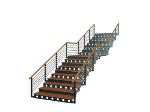 Escaleras cuadradas simples