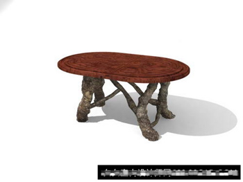 Mesa de centro Tallas modelo 3D