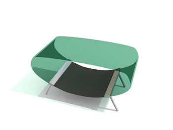 Mesa de centro de cristal moderna