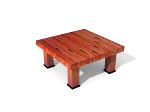 Mesa de centro cuadrada clsica