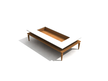 Mesa de centro rectangular Fashion