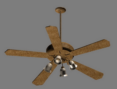 Modelos 3D de ventiladores elctricos con luz