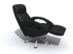 Den negro oficina sillas 3d modelos