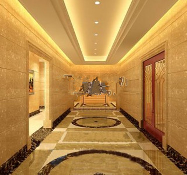 3d modelos estrella pasillo del hotel