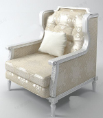Modelo 3d silla de lujo