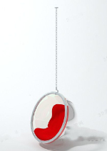 3d modelo de lujo roja colgando silla
