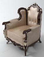 Modelo 3d silla de lujo