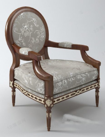 Modelo 3d silla de lujo