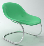 Modelo de silla verde creativo
