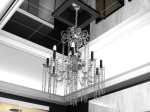 Lmparas de cristal de cortina de cristal con estilo