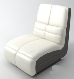 Modelo de silla sof blanco moderno