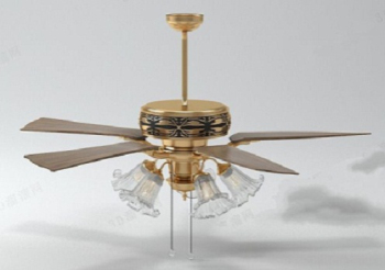 Modelo de ventilador de techo de oro