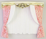 Cortinas rosadas lindas modelos 3d