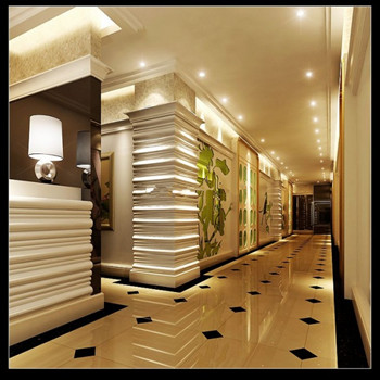 Modelo moderno pasillo del hotel