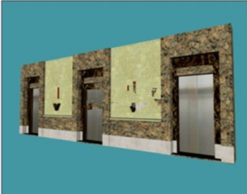 3d modelo de elevador residencial