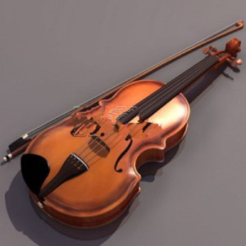 Modelo 3d de violn de alto grado