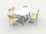 Modelo de comedor moderno ligero