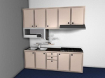 Gabinetes de cocina modelo 3d