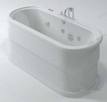 Blanco Modelo Bañera simple