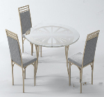 Pequeño modelo de mesa redonda Cozy