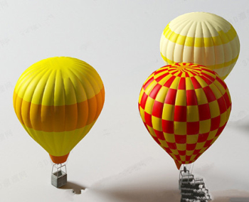 Color creativo modelo de globo de aire caliente