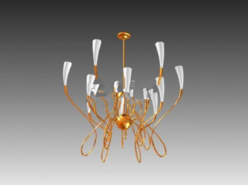 Candelabros Orchid modelos 3d