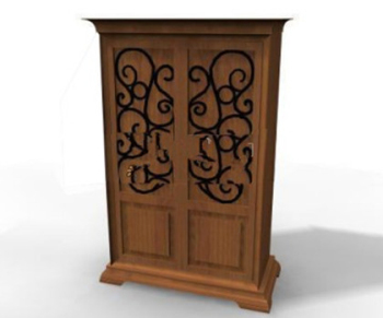 Modelo 3d armario antiguo