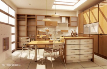Restaurante de cocina uno los modelos 3d