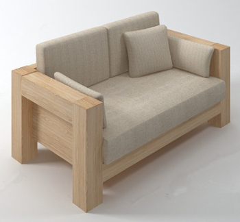 Madera blanda sofs 3d modelos